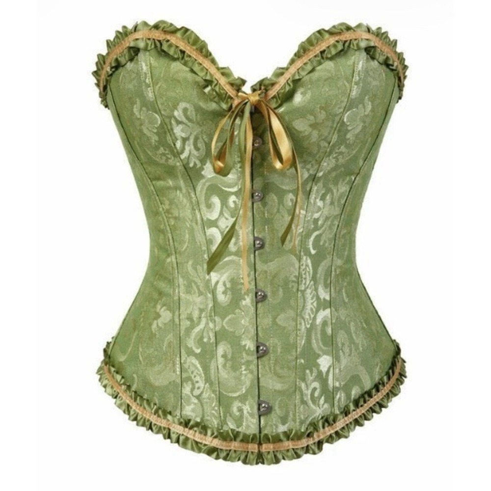 Corsets Bustiers Floral Lace Vintage Sexy Corset Gothic Satin Lingerie Plus Size